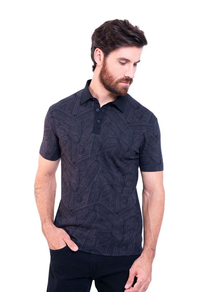 Camisa Polo Kutz  Mazorca Negro