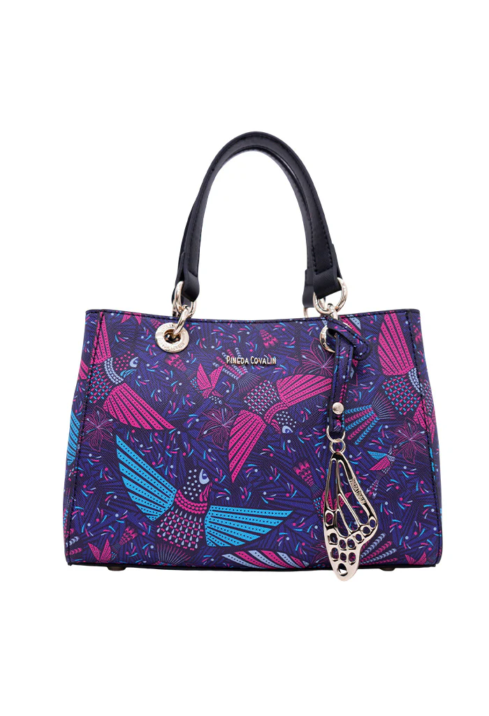 Mini Satchel Kaxan Saffiano Colibrí