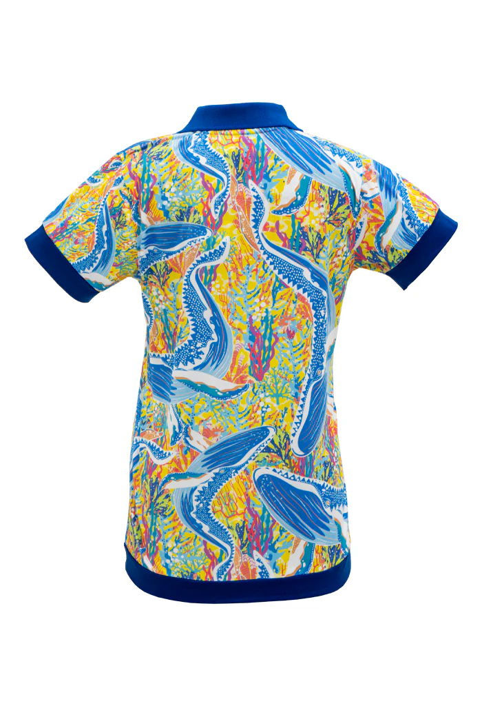 Camisa Polo Mujer Ballenas
