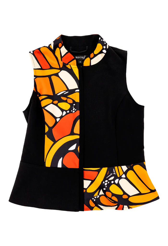 Chaleco Combinado Mariposa Abstracta Original