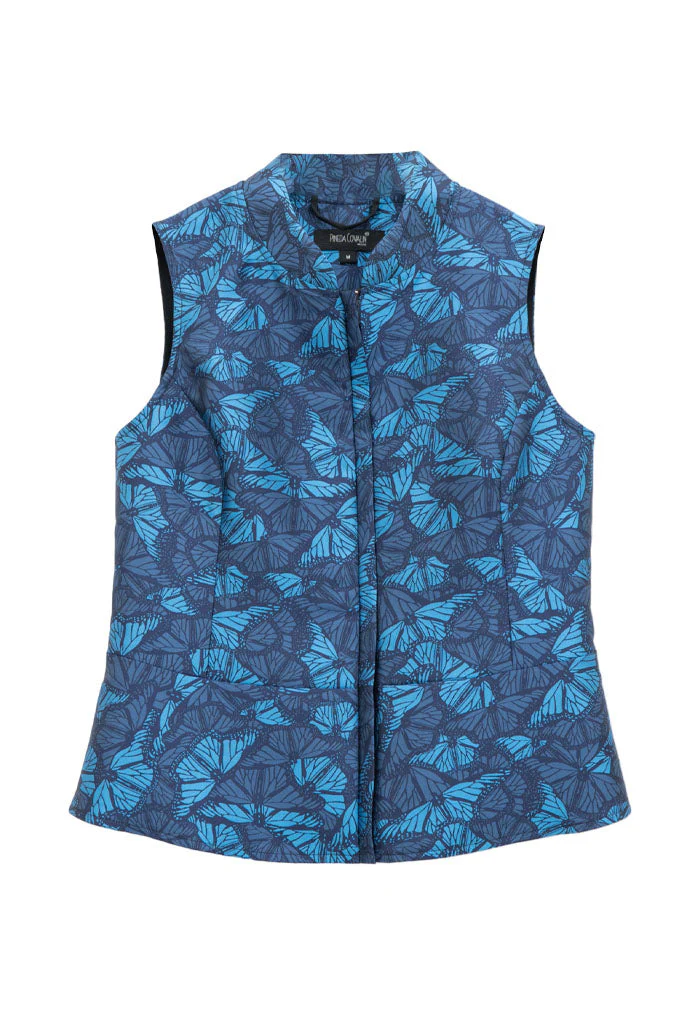 Chaleco Beritsi Mariposa Monarca Marino