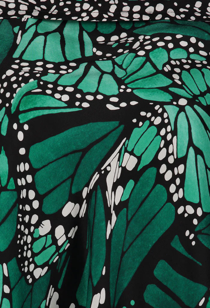 Bomber Okomej Mariposa Macro Verde Esmeralda