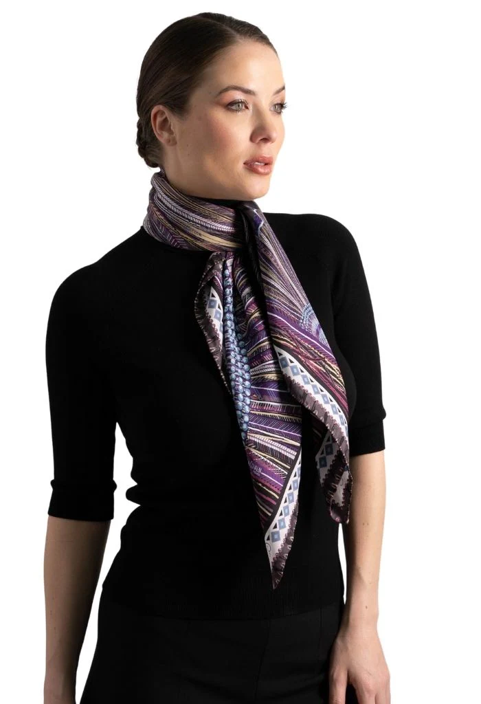 Mascada Arte Plumaria 90 cm