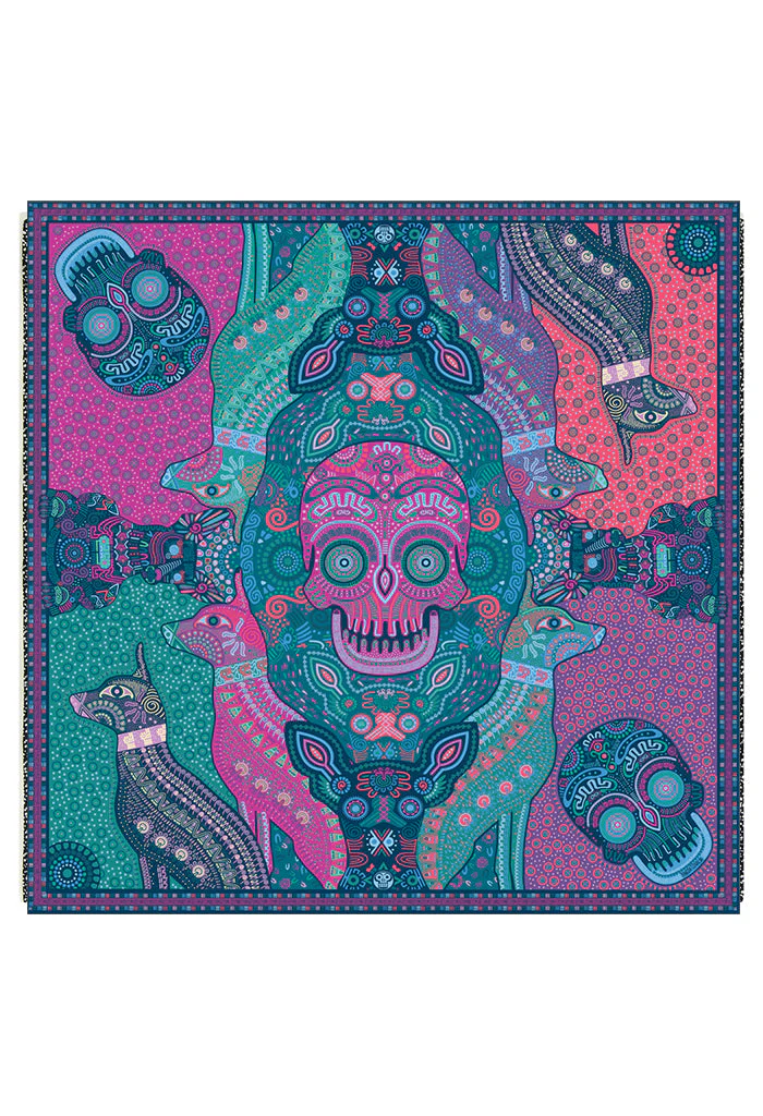 Mascada Día de Muertos Mictlán 90 cm