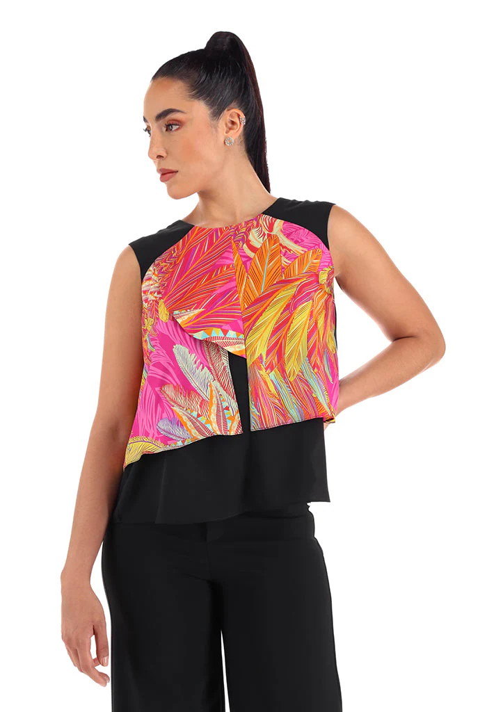 Blusa Pétalos Águila Real Mexicana Fucsia