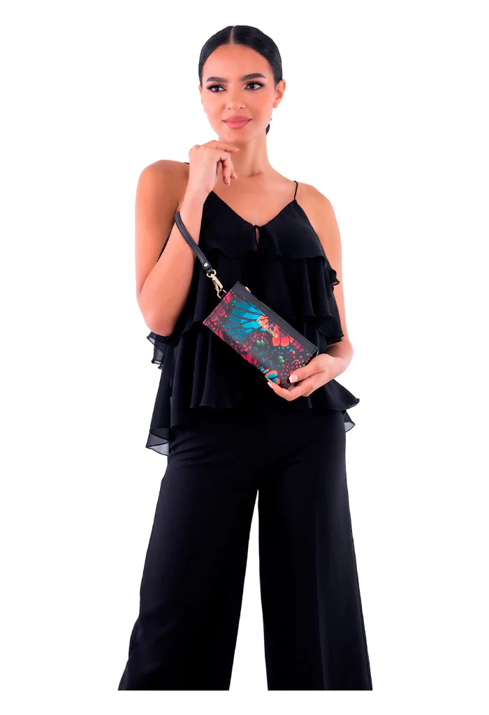 Bolsa Cheen Saffiano Mariposa Bordada Original