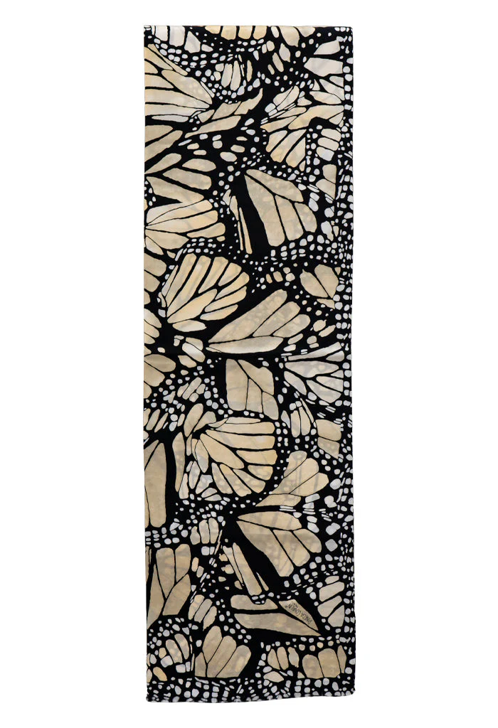 Bufanda Doble Vista Mariposa Macro