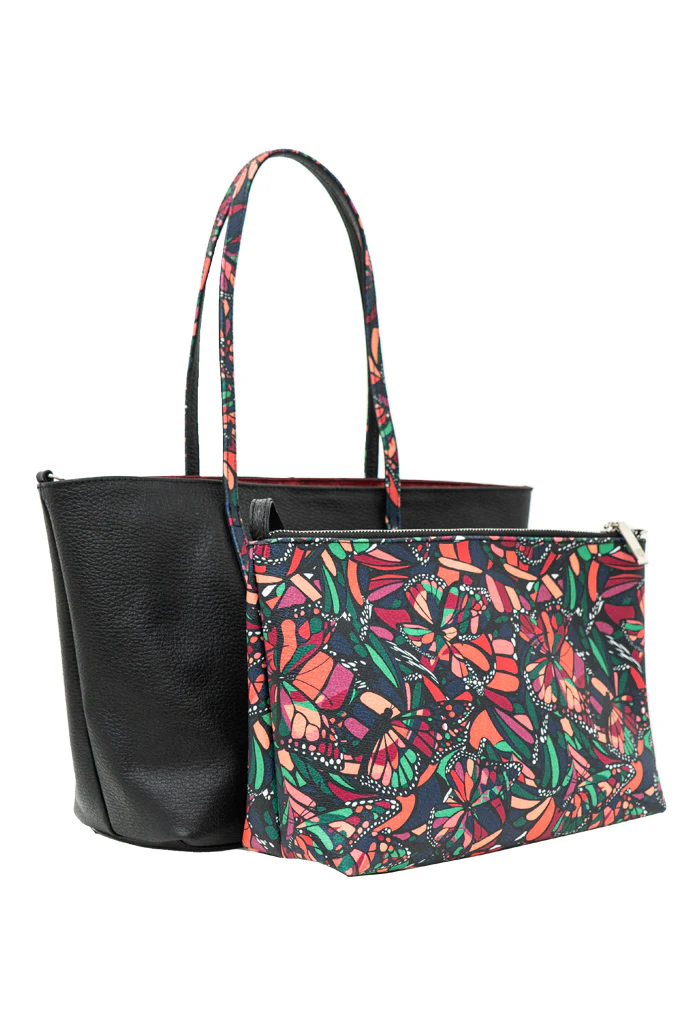 Tote Ocpan Negro Vuelo de Mariposa