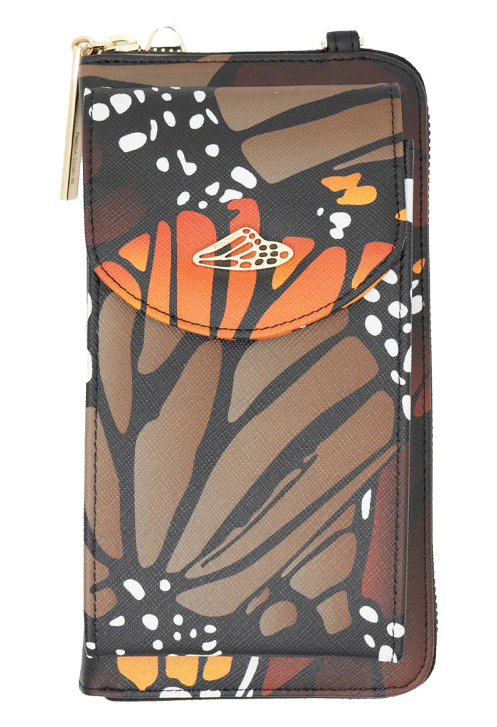 Porta Celular Peek Saffiano Mariposa Macro