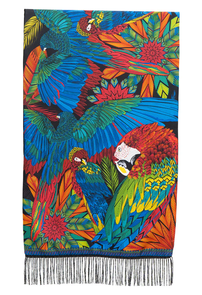 Chalina con Terciopelo Guacamaya