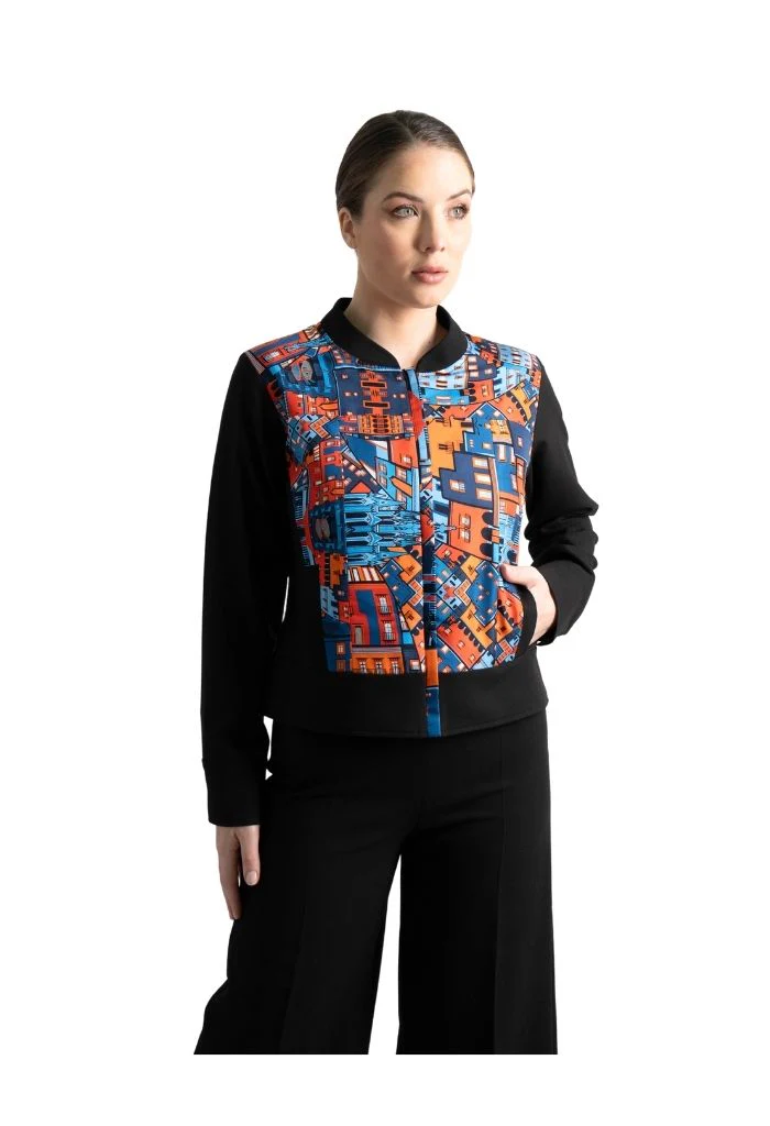 Bomber Okomej San Miguel de Allende Marino/Naranja