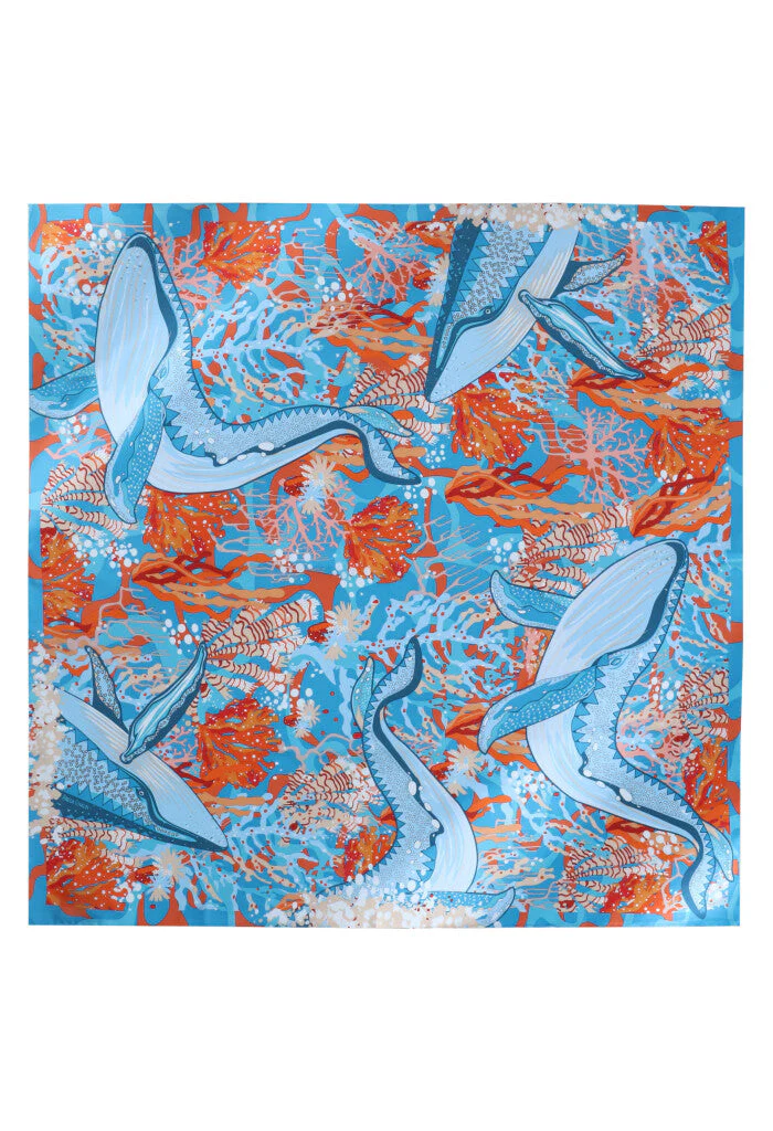 Mascada Ballena Gris 90 cm