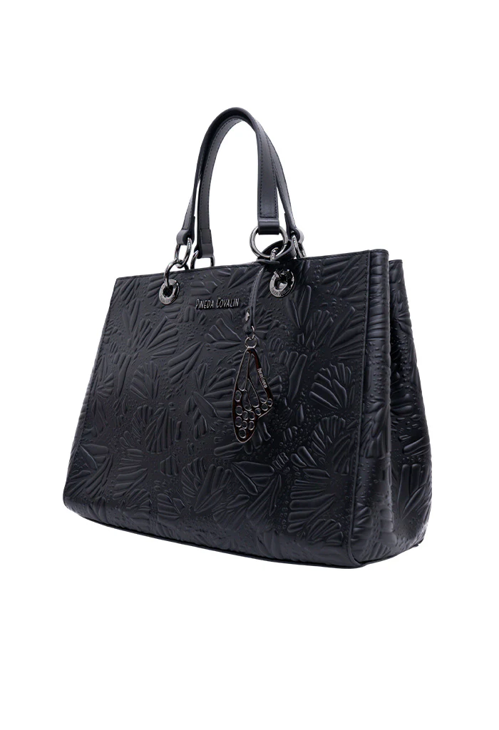 Bolsa Kaxan Piel Grabado Mariposa