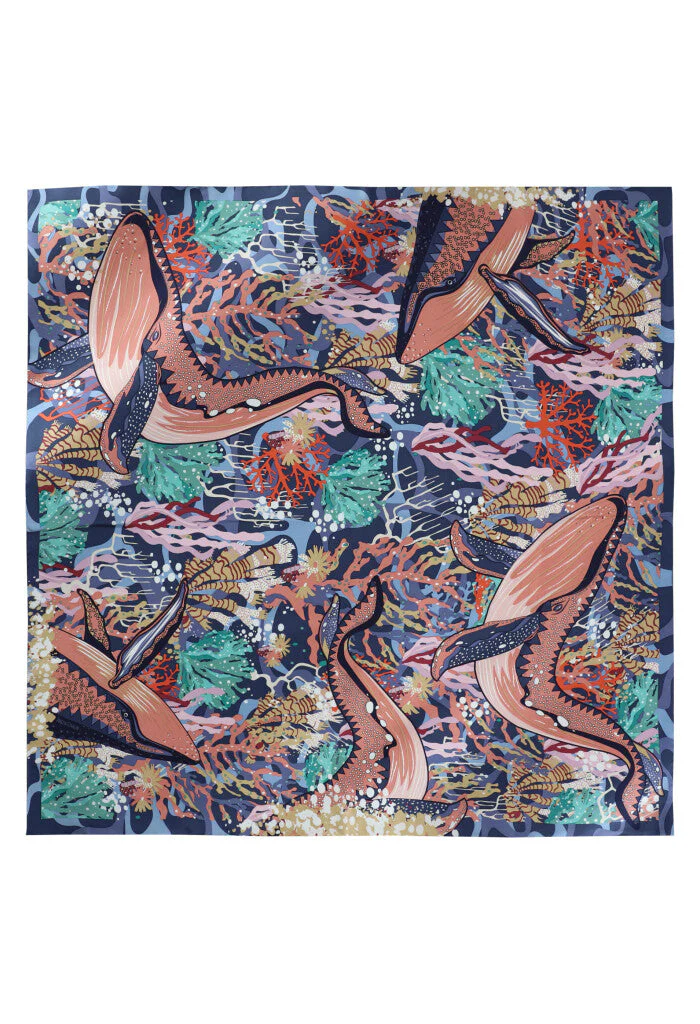 Mascada Ballena Gris 90 cm