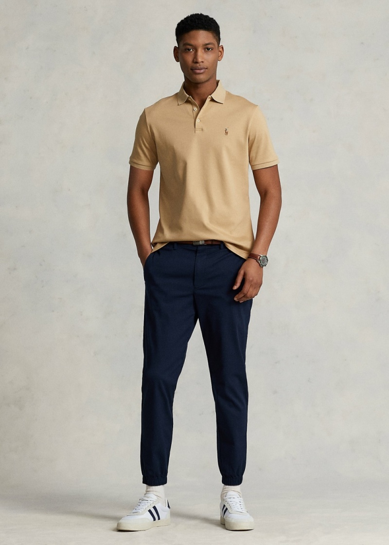 Pantalones Chinos Ralph Lauren Stretch Slim Fit Jogger-Estilo Hombre Azul Marino | SINJ39621