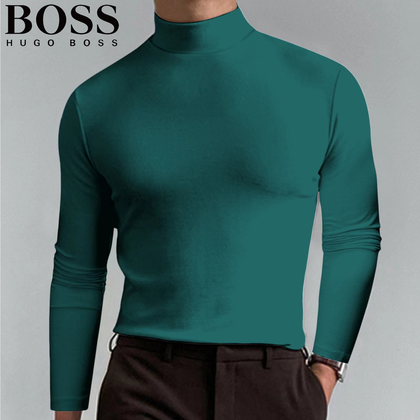 Men's Casual Round Neck Thermal Top