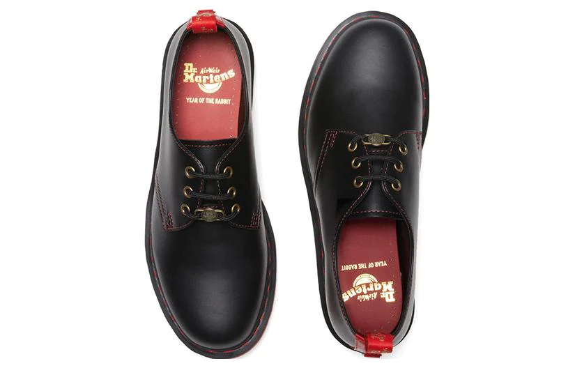1461 Year of The Rabbit Leather Oxford Shoes 'Black Red' 30555004