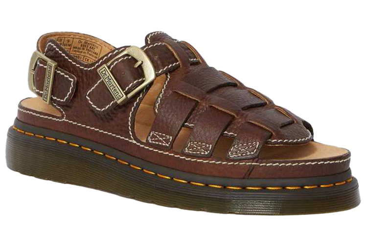 8092 Thick Sole Unisex Brown Sandals 24834201