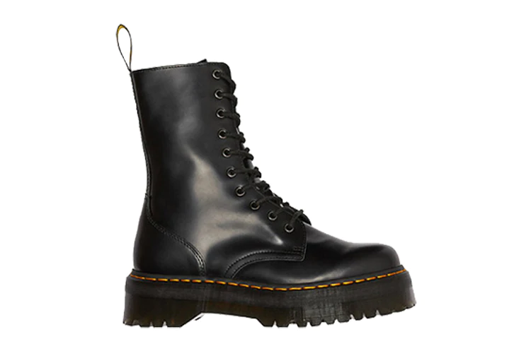 (WMNS) Jadon High Smooth Leather Platform Boot 'Black' 25565001