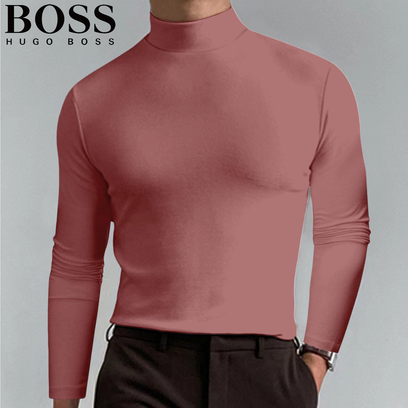 Men's Casual Round Neck Thermal Top