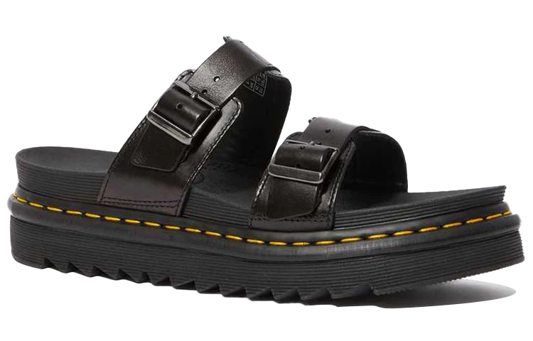 Myles Brando Leather Sandals Black 23523001