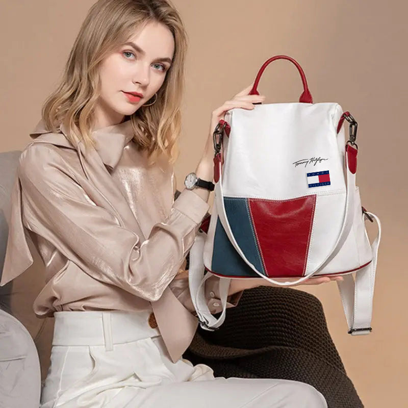 sieviešu mīkstas ādas plecu soma