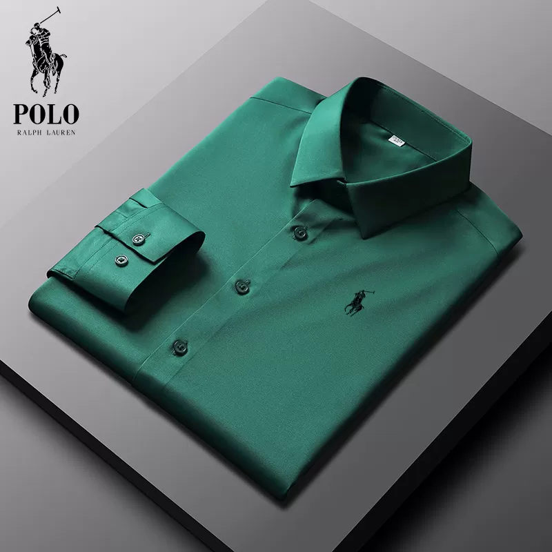 Men's Cotton Basic Denim Long Sleeve Shirt