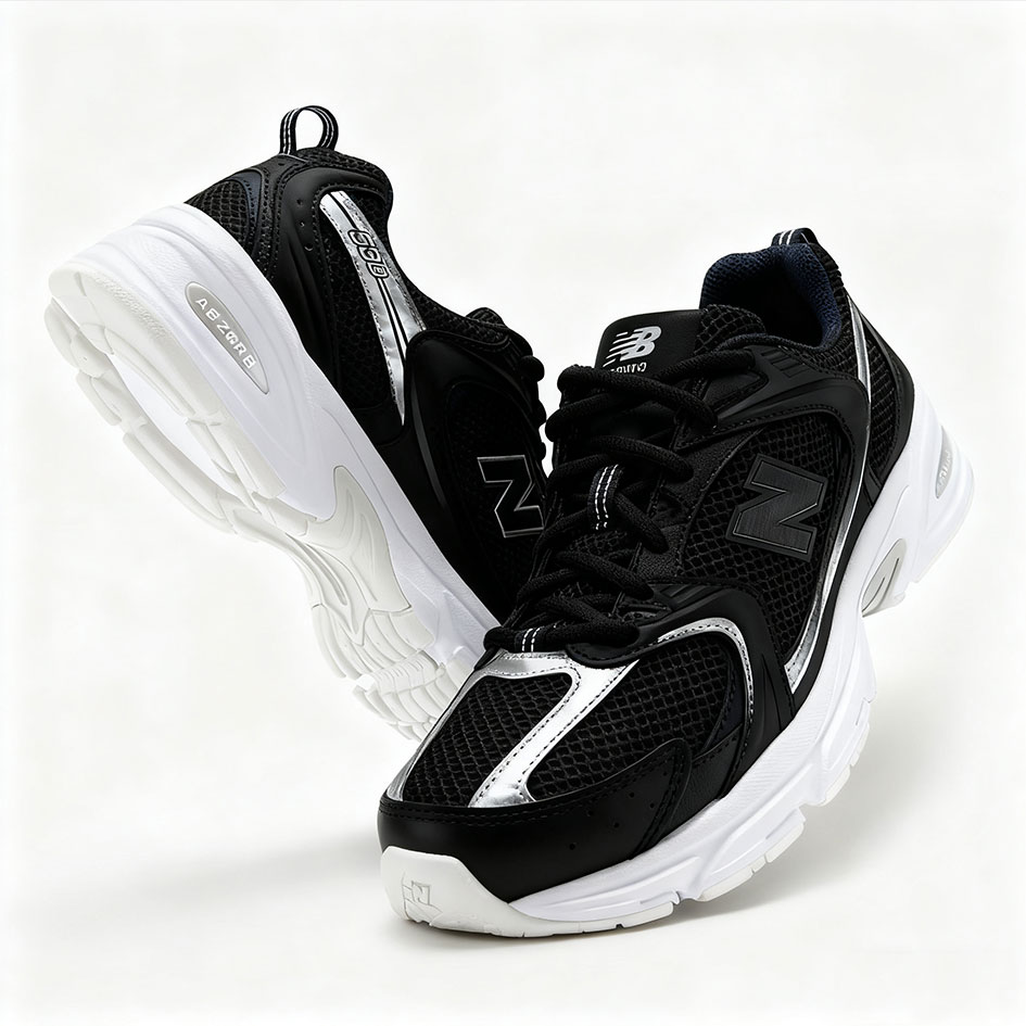 Unisex Sneakers in White & Black