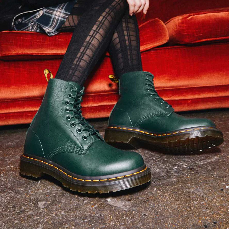 (WMNS) 1460 Pascal Virginia waterproof Wear-resistant Mid Tops Martin boots Green 26902328