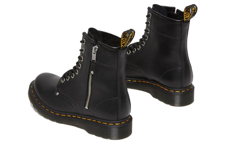 (WMNS) 1460 Double Zip Leather Lace Up Boots 'Black' 27629001