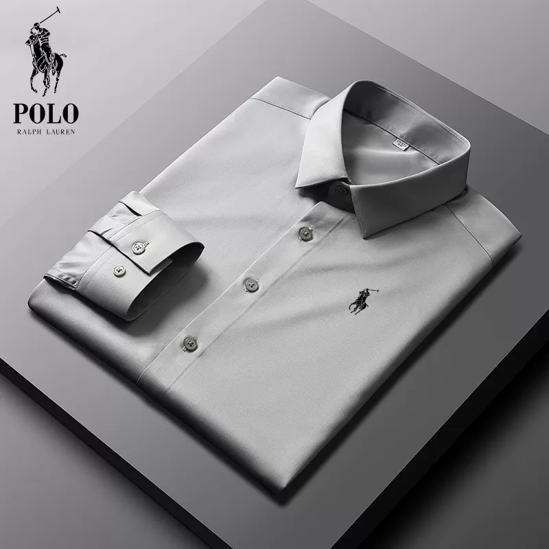 Men's Cotton Basic Denim Long Sleeve Shirt