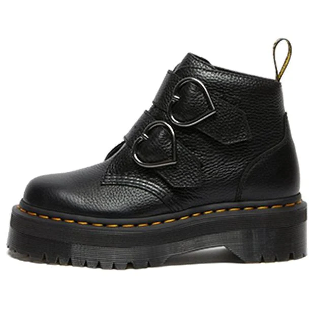 (WMNS) Devon Heart Martin Boots Black 26439001