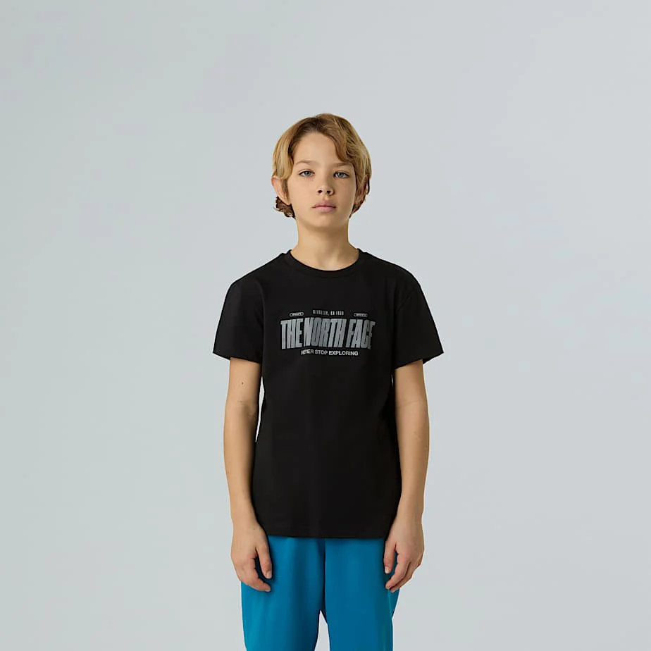 Boys' Reflective Logo Relaxed T-Shirt