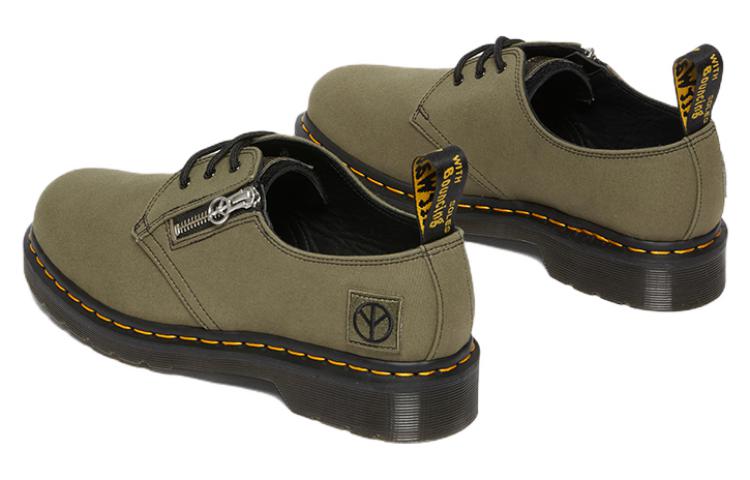 x Babylon 1461 Canvas & Leather Oxford Shoes 'Black Olive' 27990335