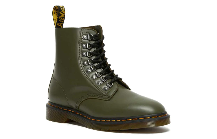 1460 Pascal Verso Stylish Simplicity waterproof Wear-resistant Mid Tops Martin boots Couple Style Green 26966272