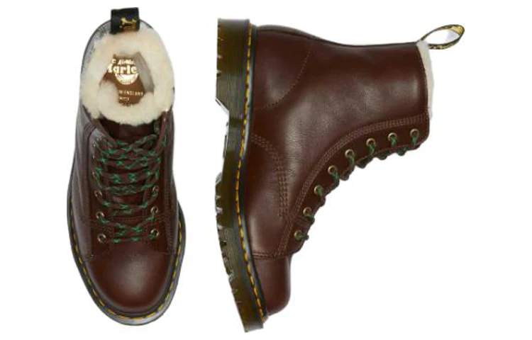 Barton Shearling Lined Leather Ankle Boots 'Brown' 26873264