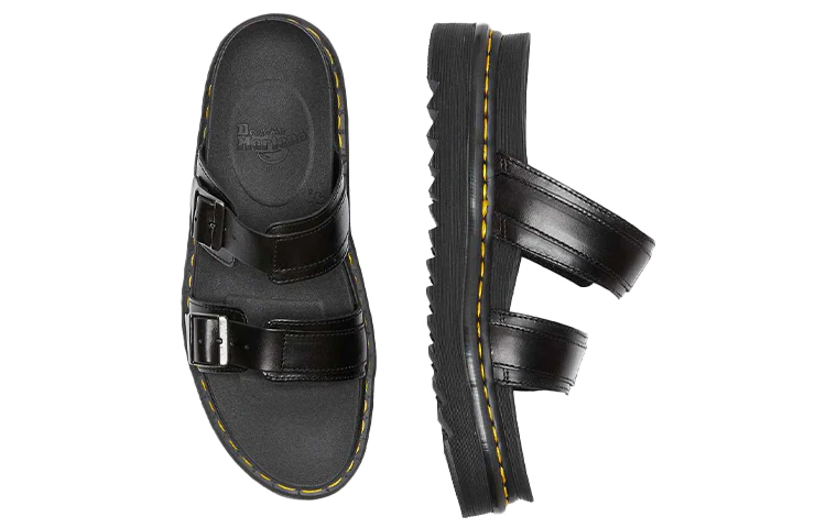 Myles Brando Leather Sandals Black 23523001