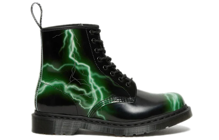 Unisex 1460 Martin Boots Black/Green 27052001