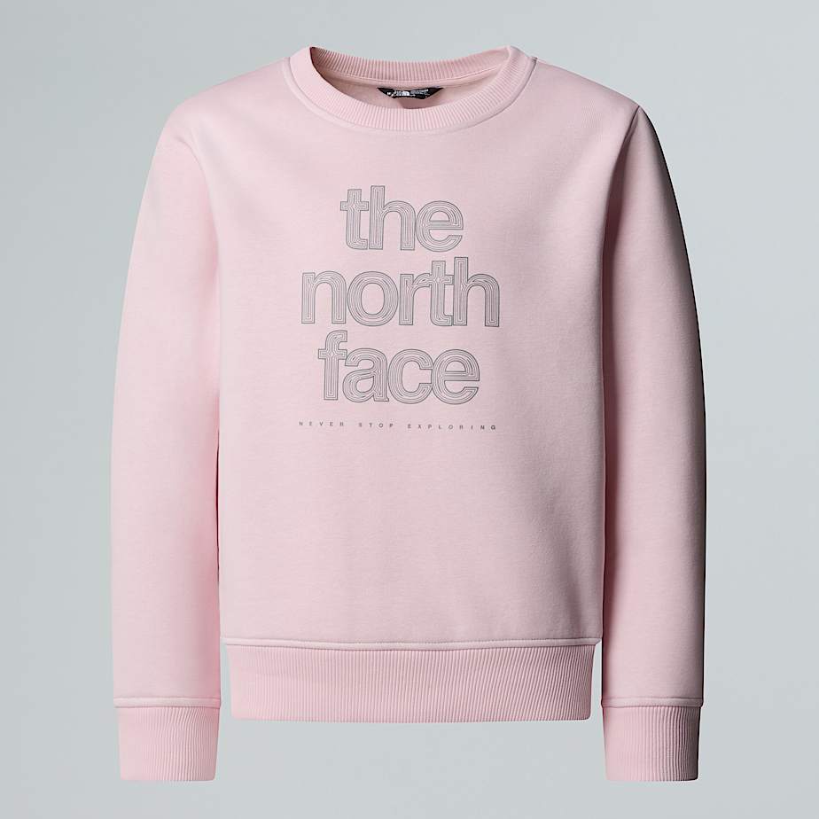 Girls' Reflective Logo Relaxed Sweatshirt