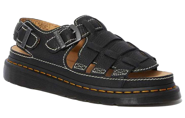 8092 Thick Sole Black Sandals 24830001