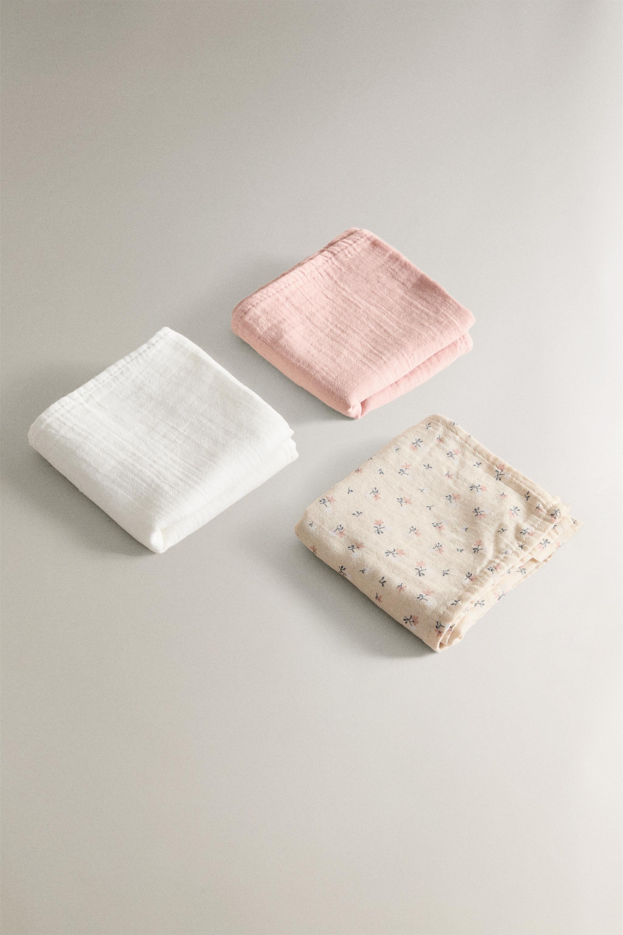 CHILDREN'S TULIP MUSLIN CLOTHS (SET OF 3)