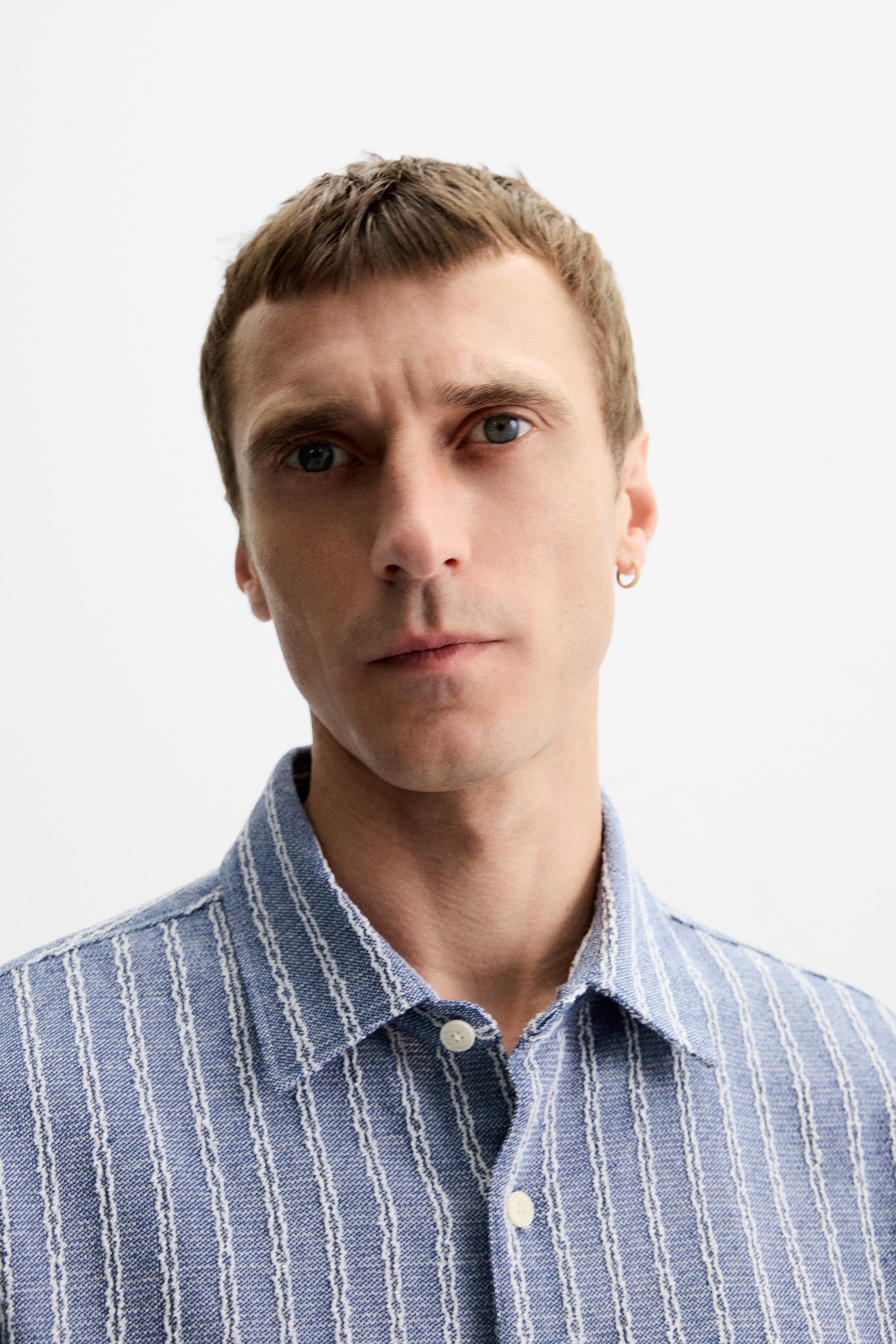 STRIPED JACQUARD SHIRT