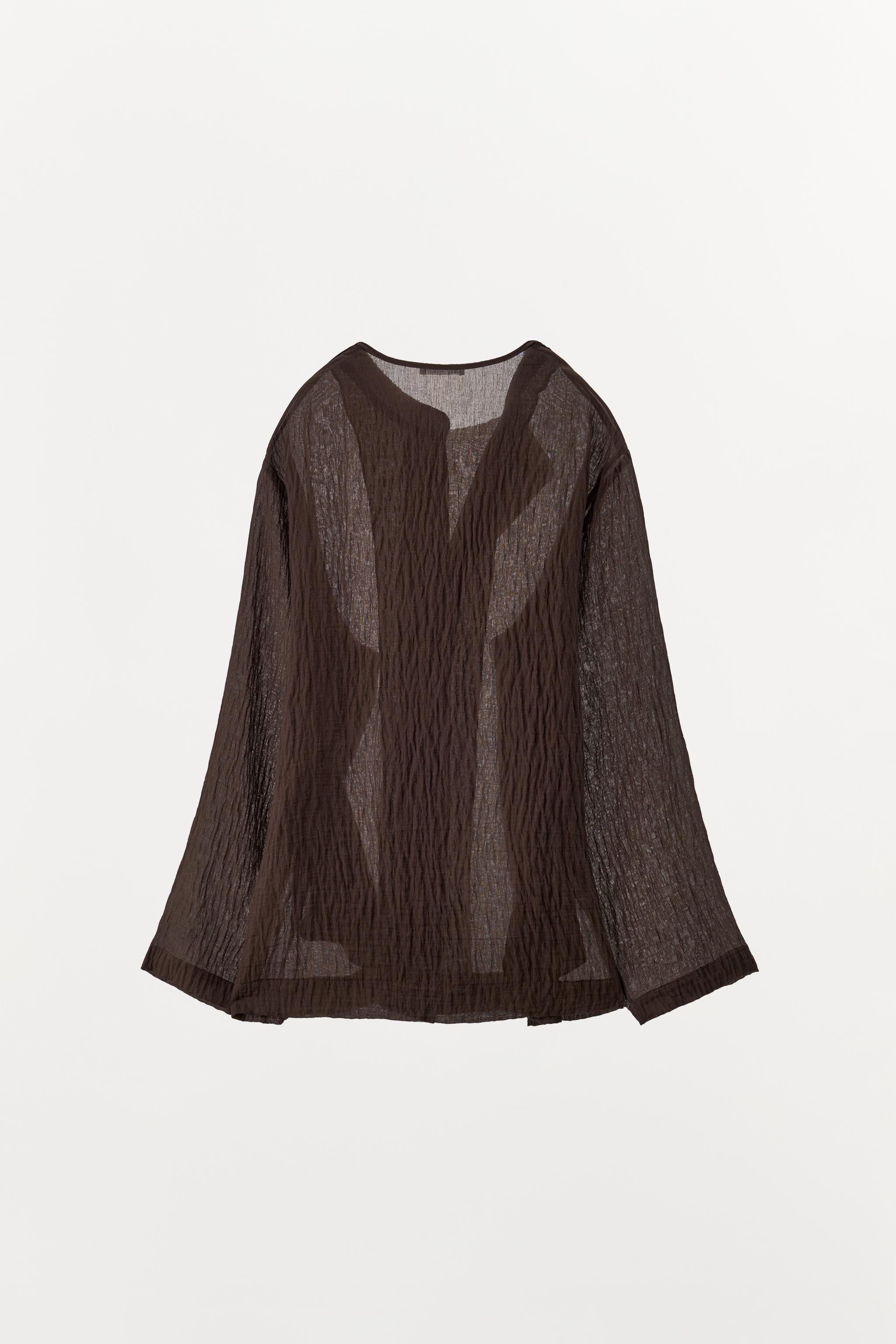 TEXTURED SHIRT WITH VISCOSE