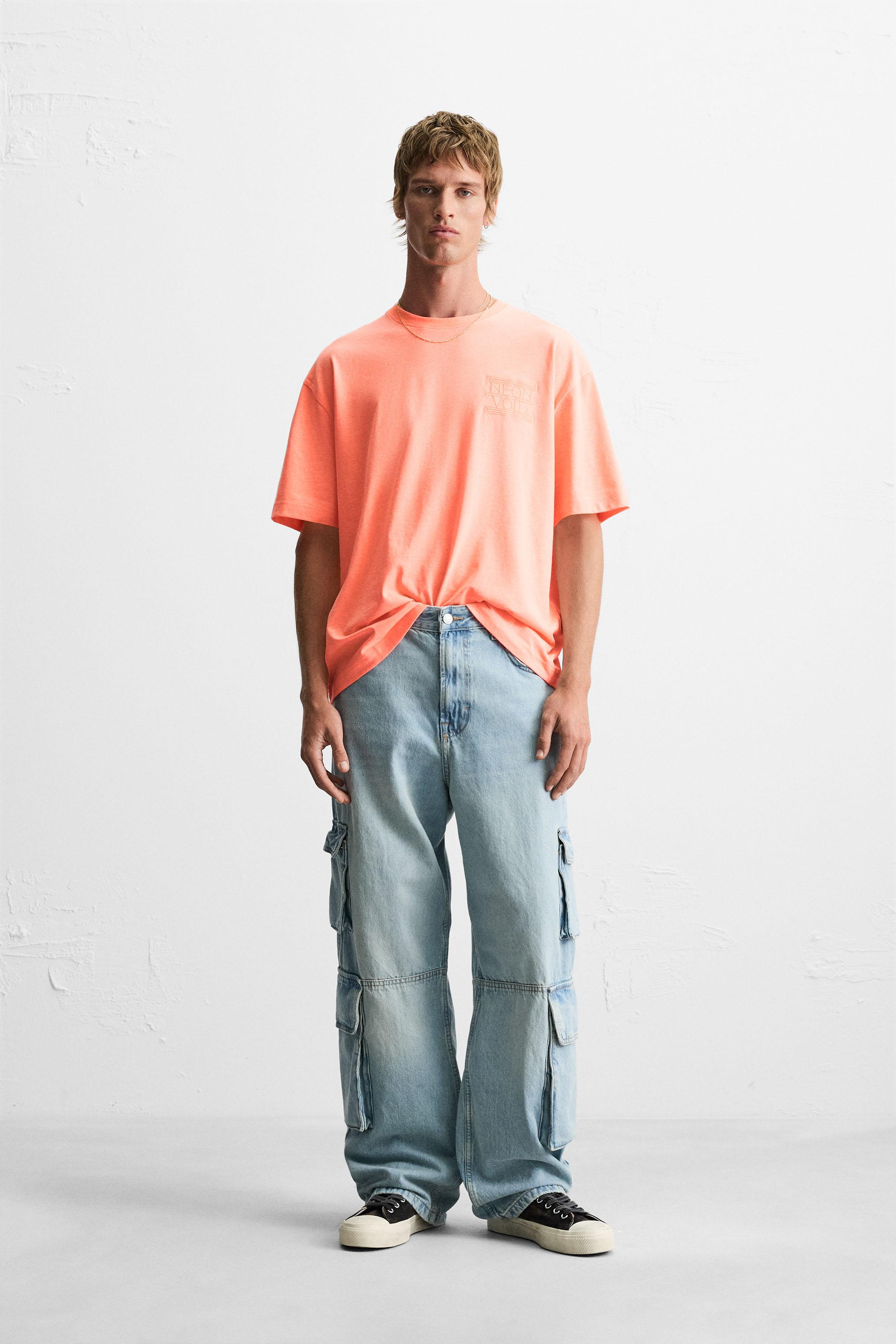 EMBROIDERED TEXT T-SHIRT