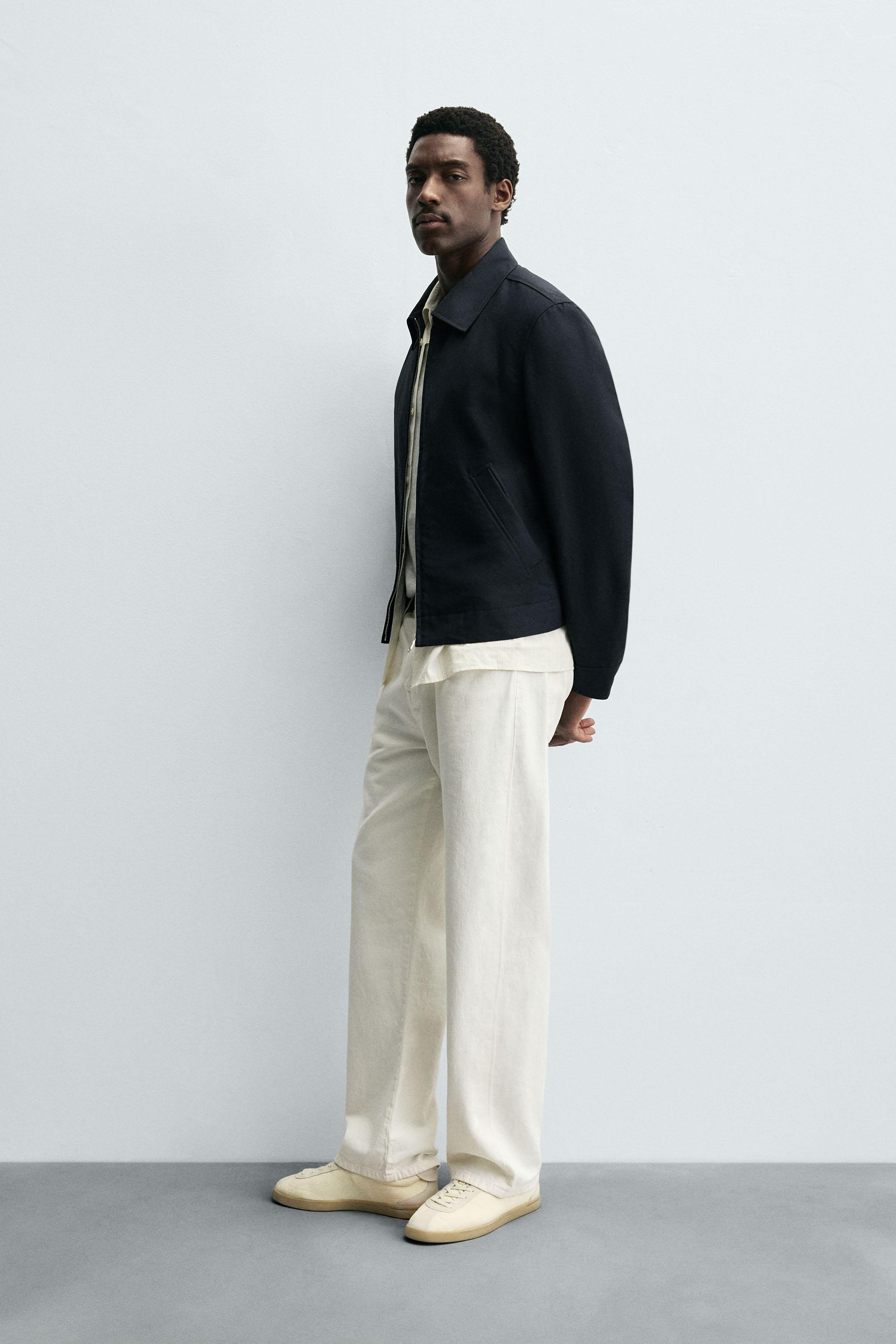 COTTON CROPPED FIT JACKET