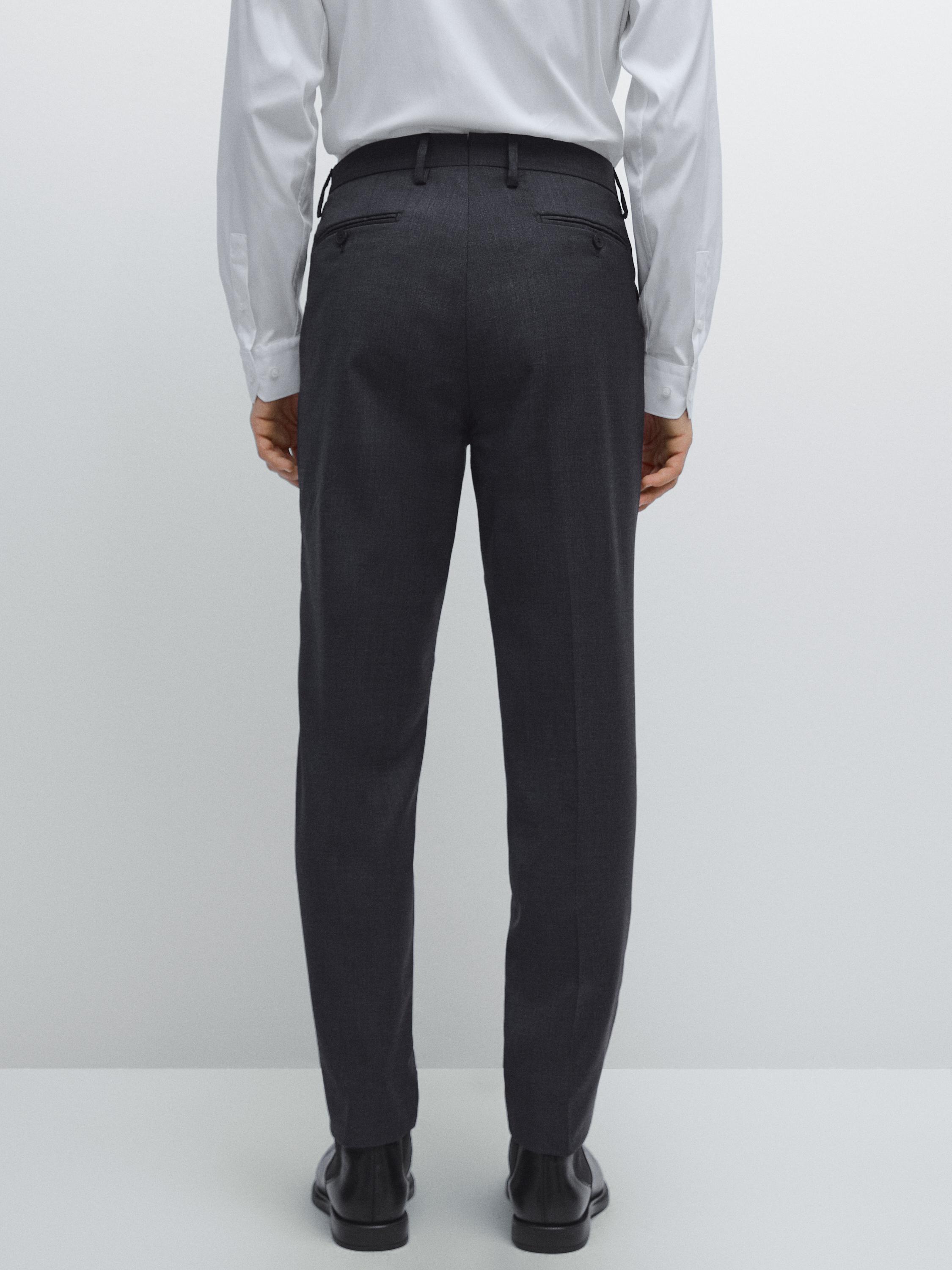 100% wool suit trousers