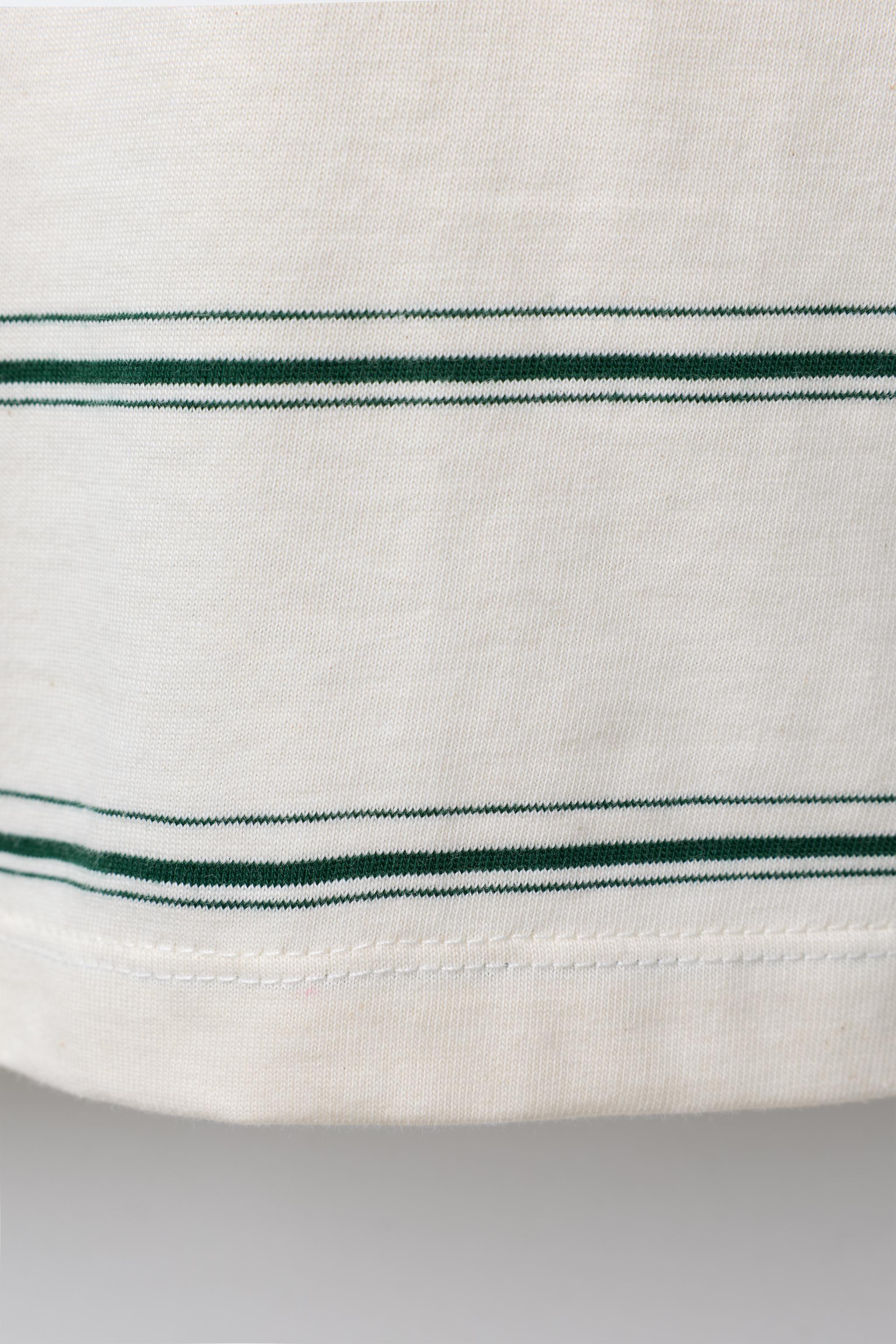 STRIPED PATCH T-SHIRT