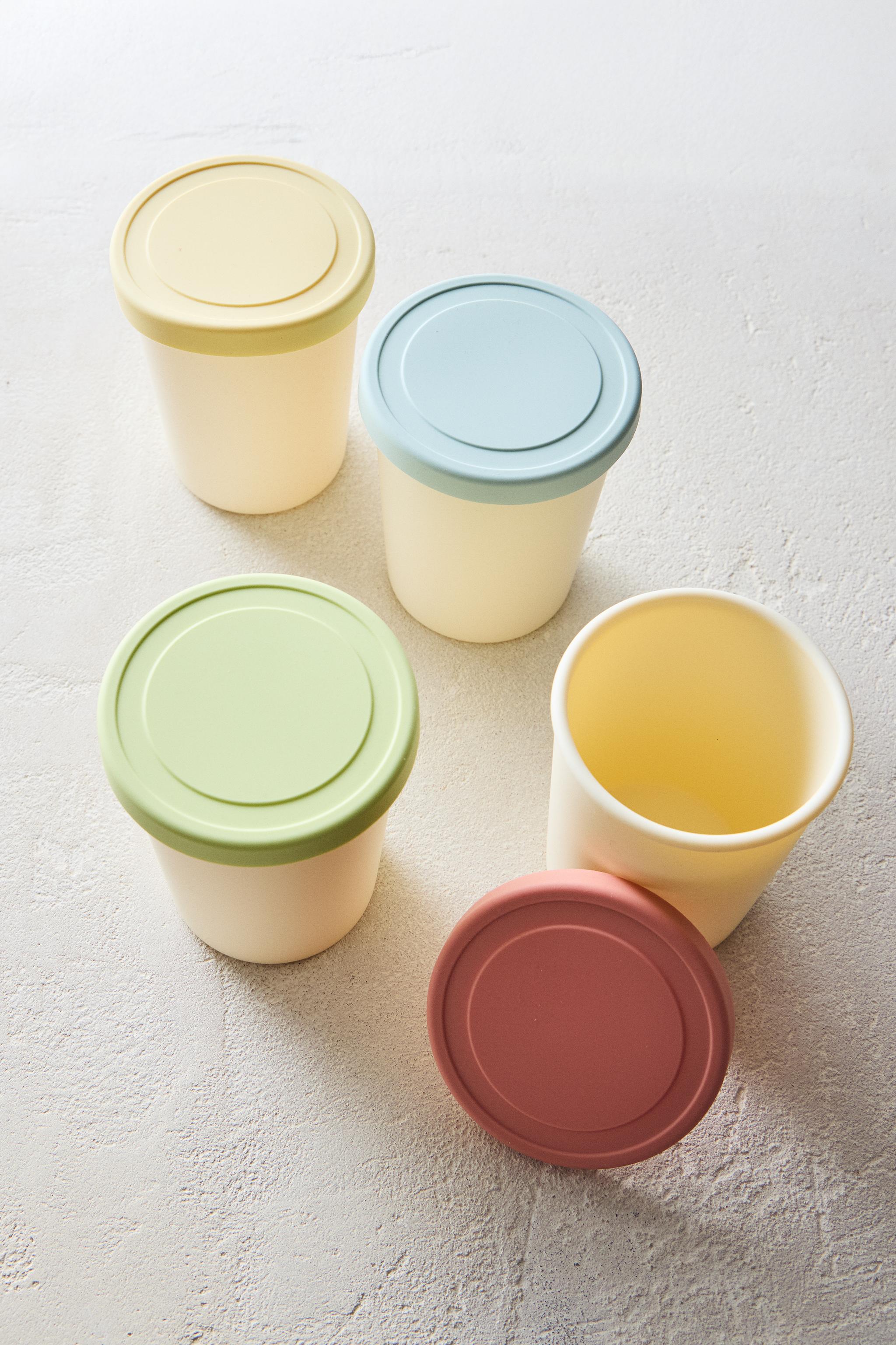 SET OF SILICONE ICE CREAM CONTAINERS (SET OF 4)