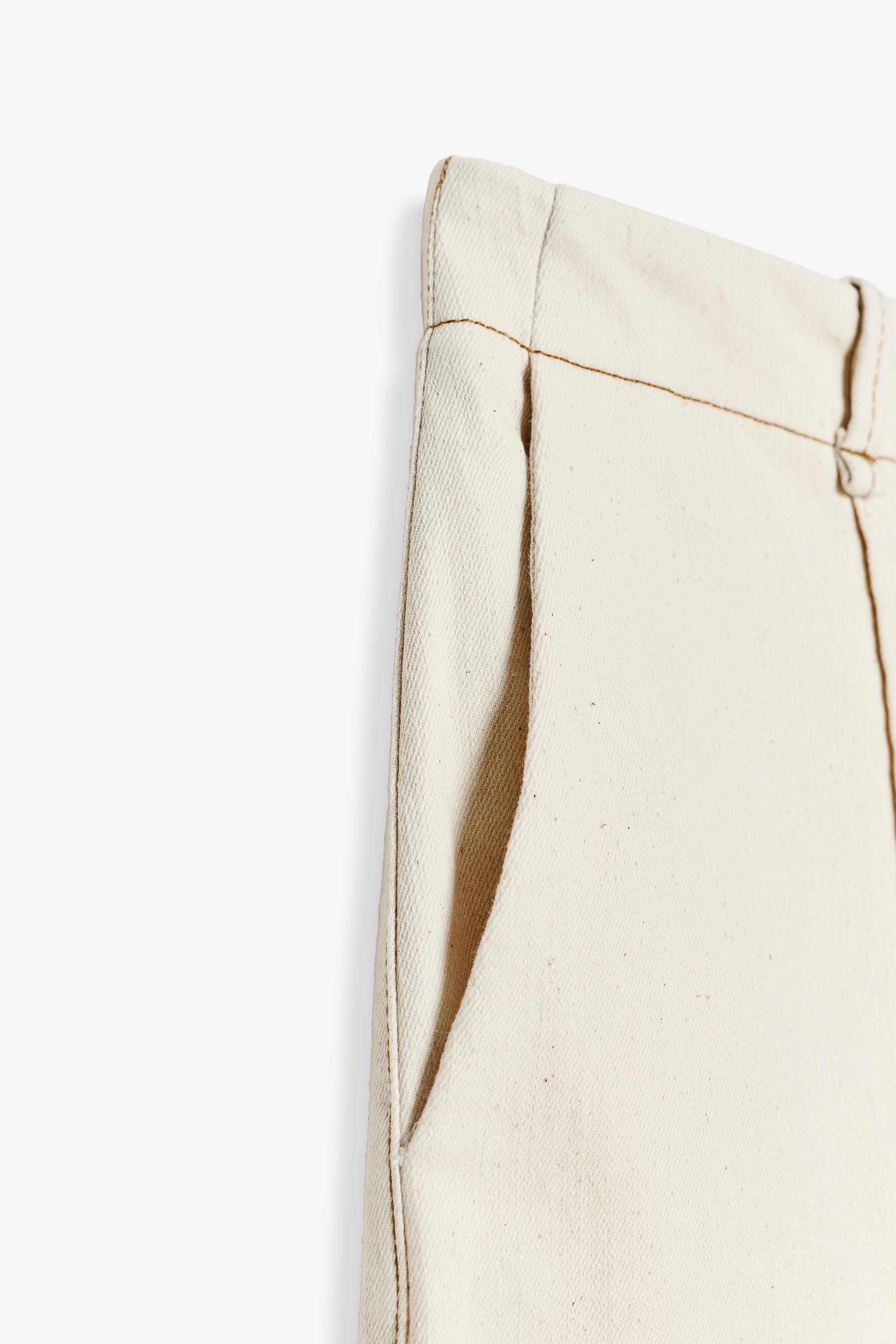 TOPSTITCHED CULOTTES