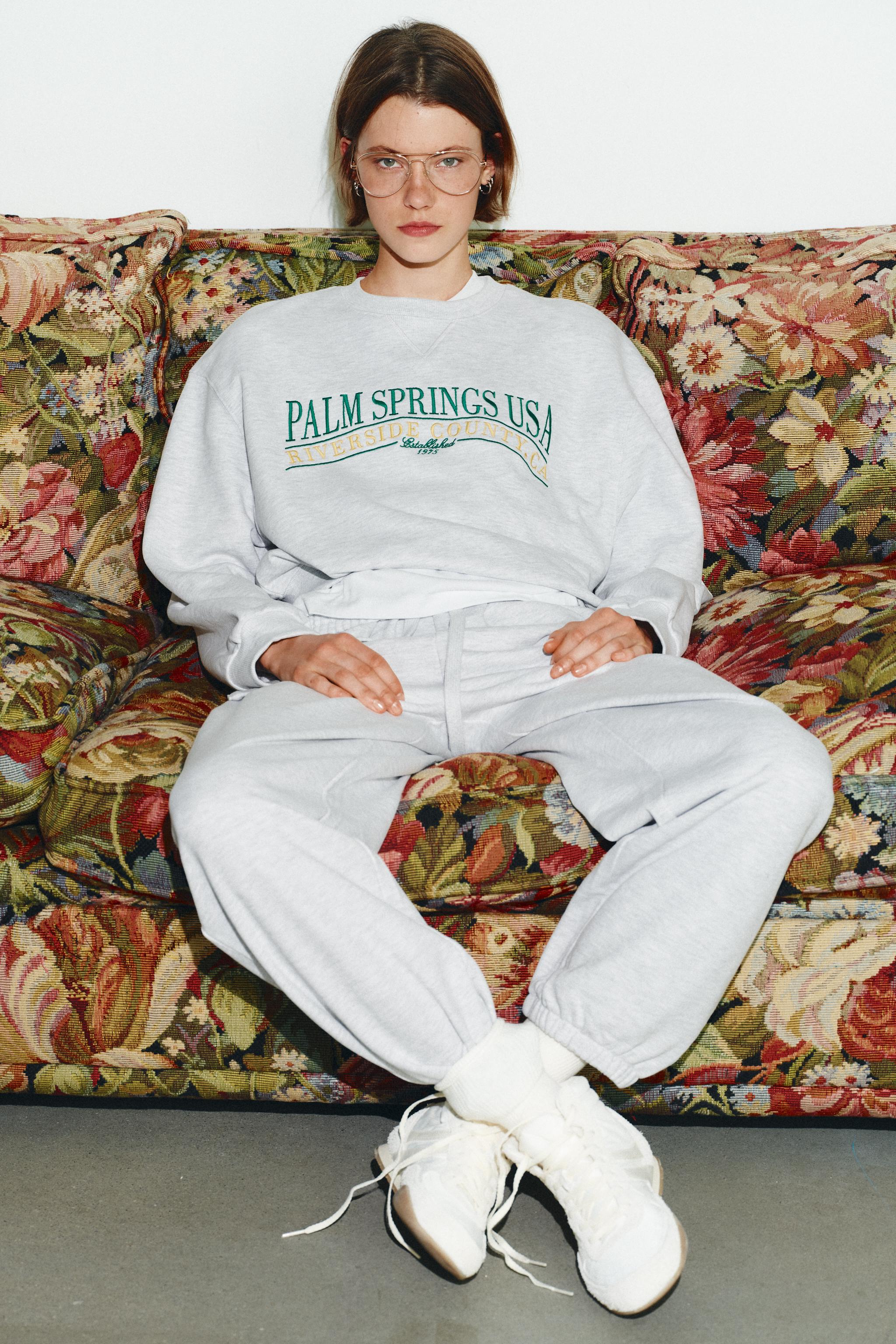 COTTON TEXT SWEATSHIRT